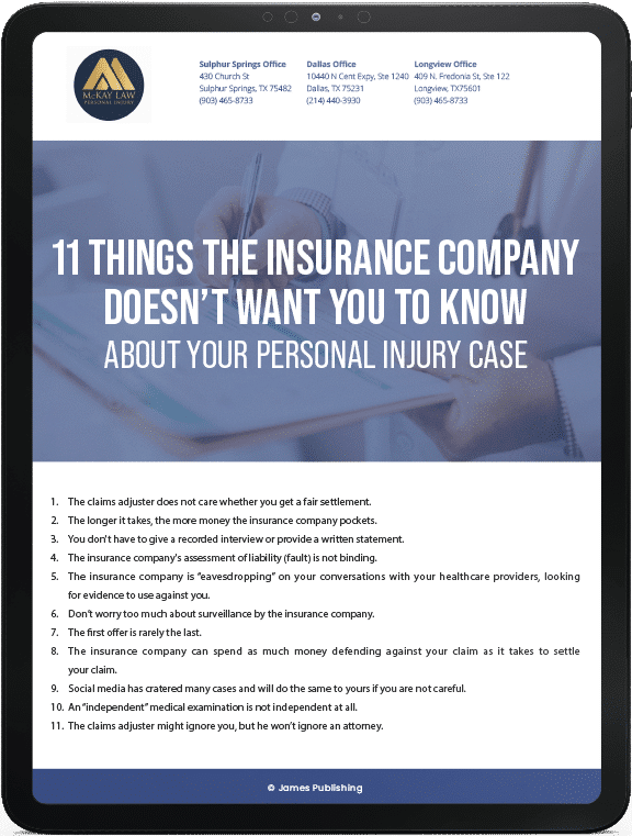 11 Things the Insurance Company Doesn’t Want You To Know | McKay Law eBook