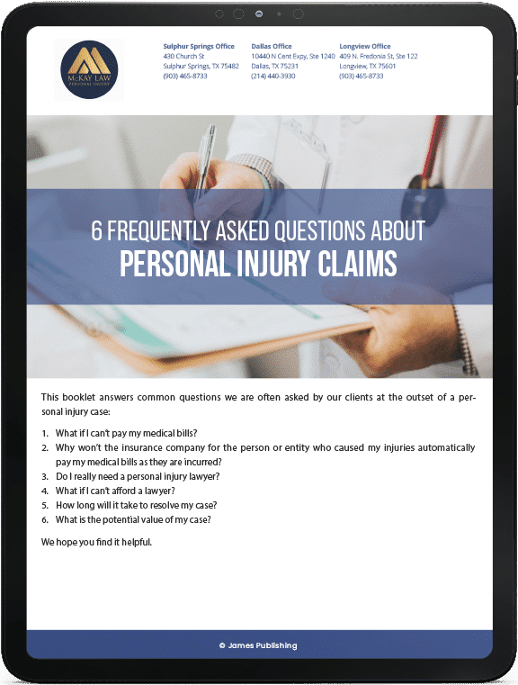 6 Frequently Asked Questions About Personal Injury Claims | McKay Law eBook