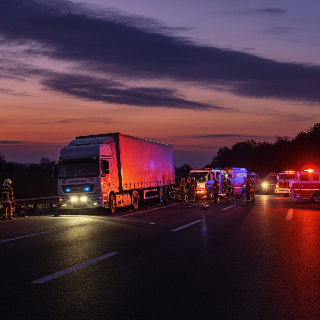 DramaticTruckAccidentScene