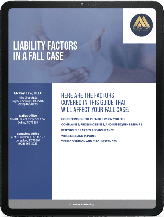Liability Factors in a Fall Case | McKay Law eBook