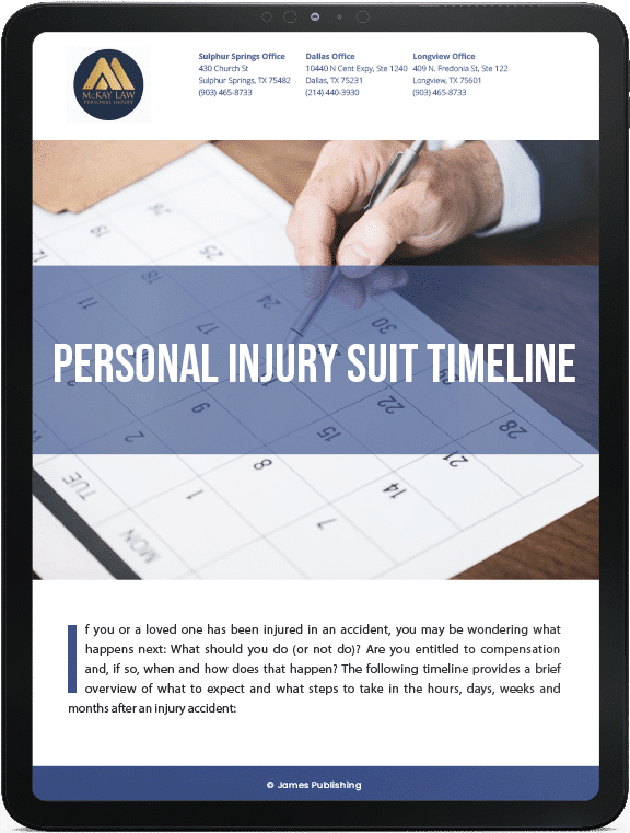 Personal Injury Suit Timeline | McKay Law eBook