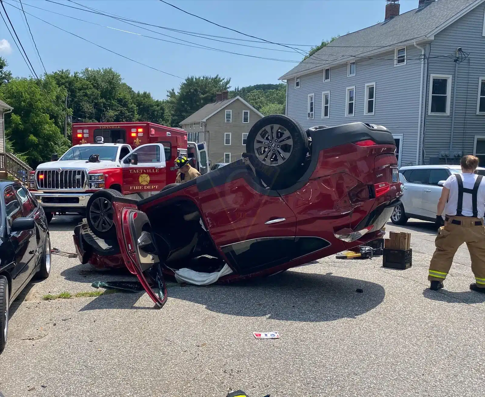 Rollover car accident